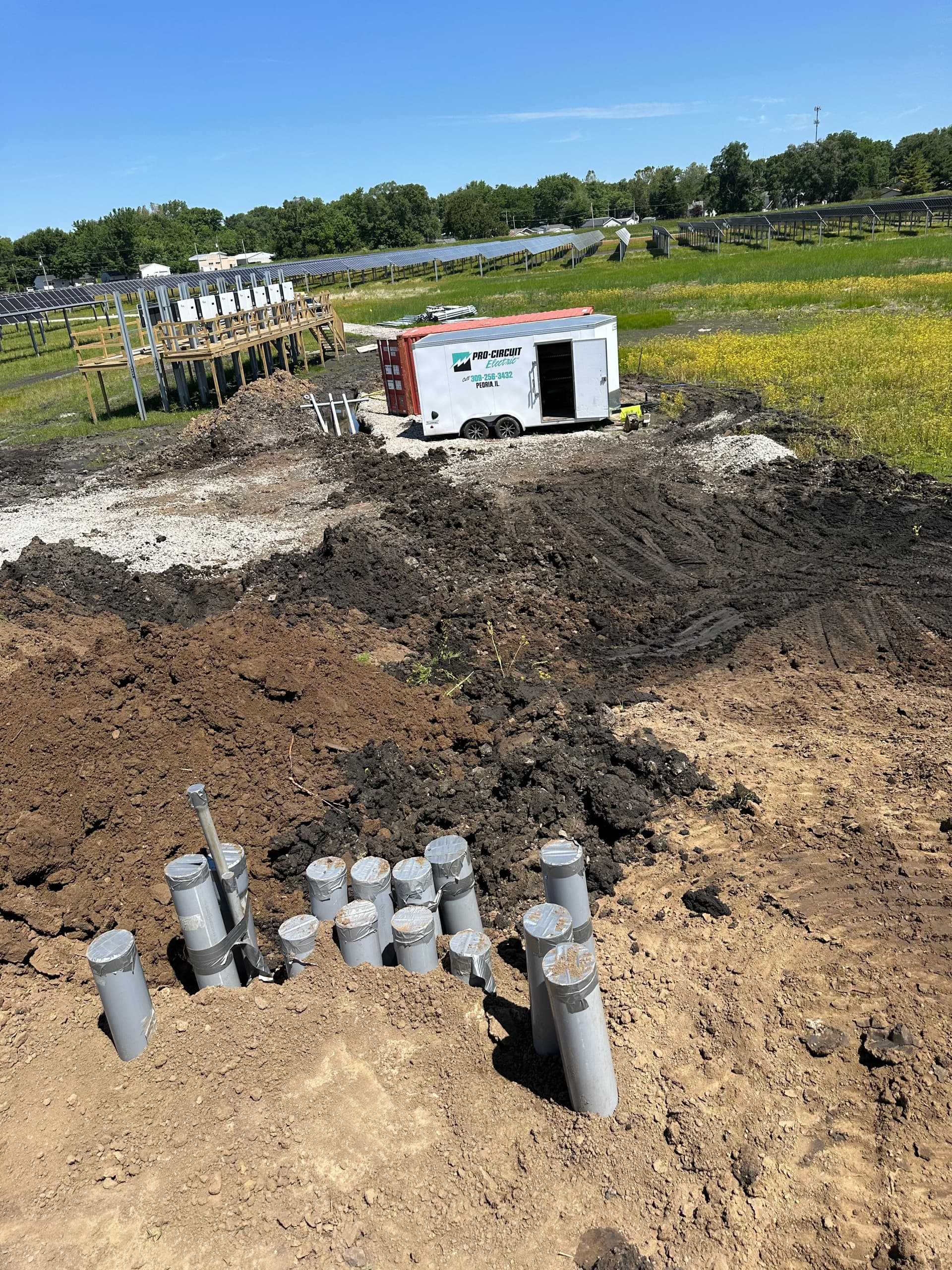 Gallery photos for Underground Conduit Work in Progress on a Solar Installation in Peoria: Image #2