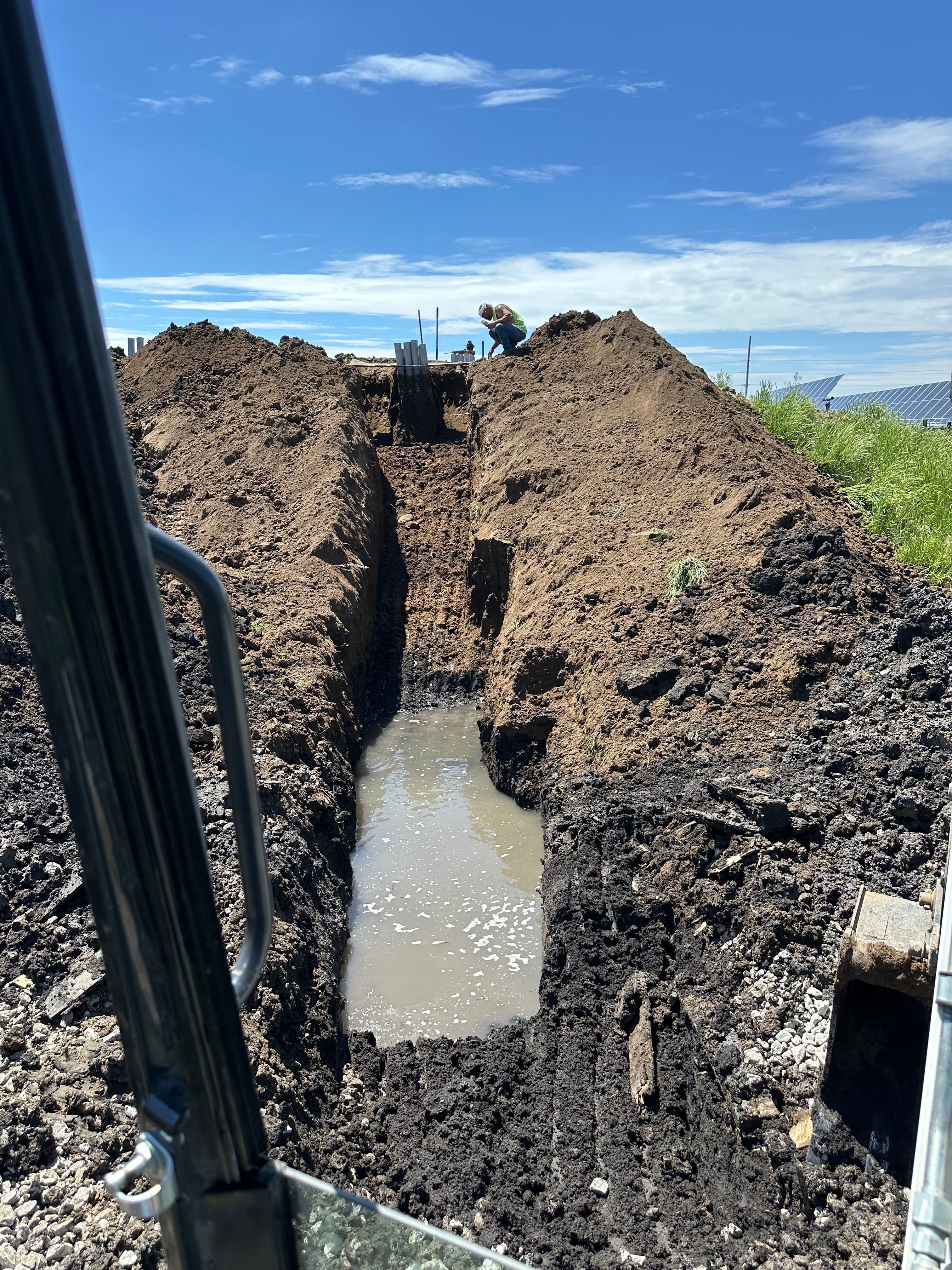 Project Underground Conduit Work in Progress on a Solar Installation in Peoria image