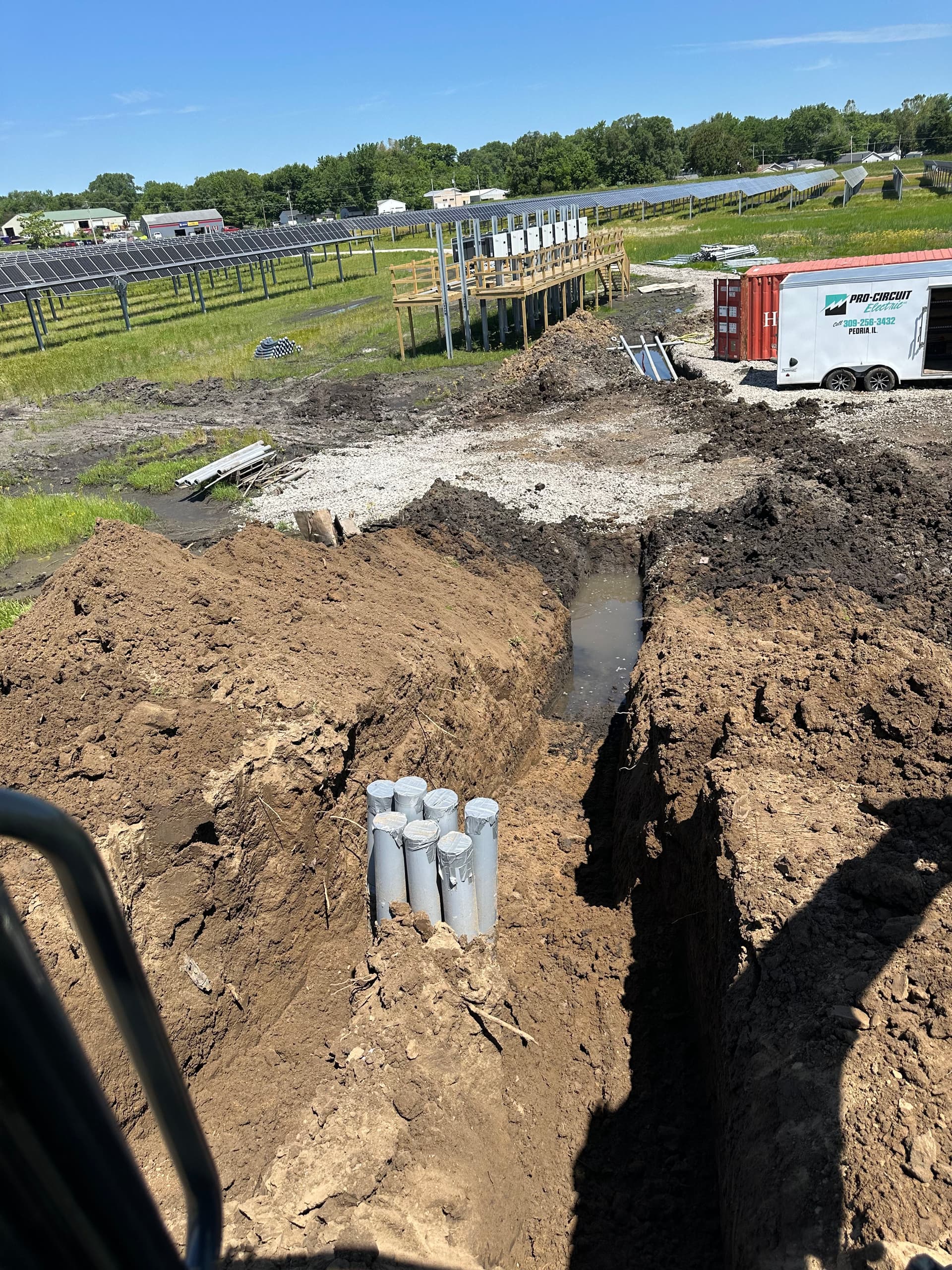 Gallery photos for Underground Conduit Work in Progress on a Solar Installation in Peoria: Image #1