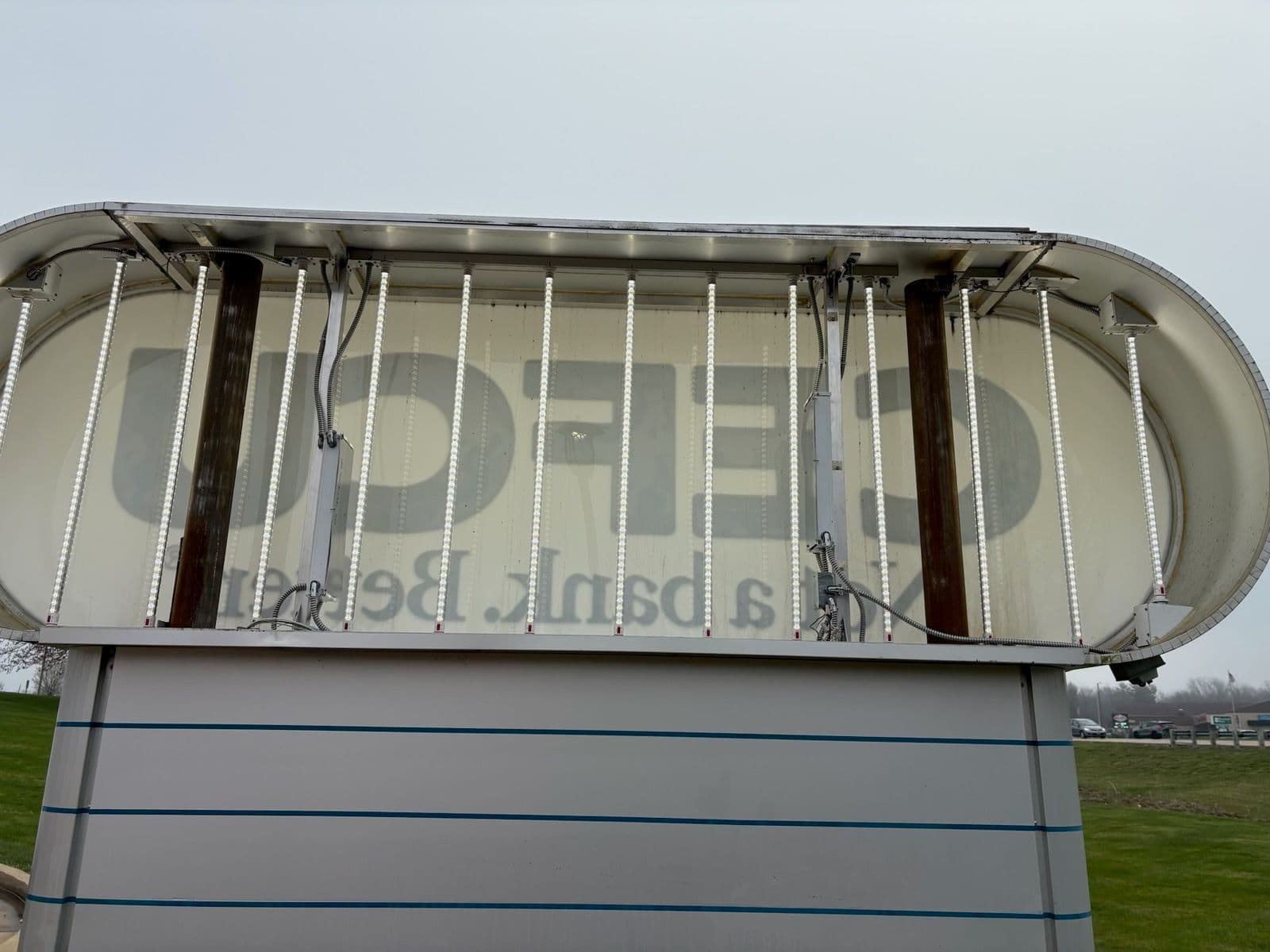 Eco-Friendly LED Retrofit for CEFCU Sign