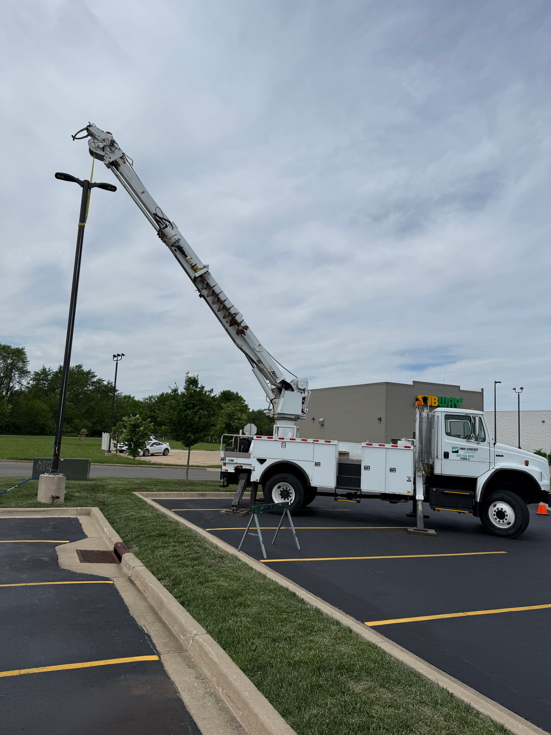Parking Lot Pole Light Installation in Peoria image