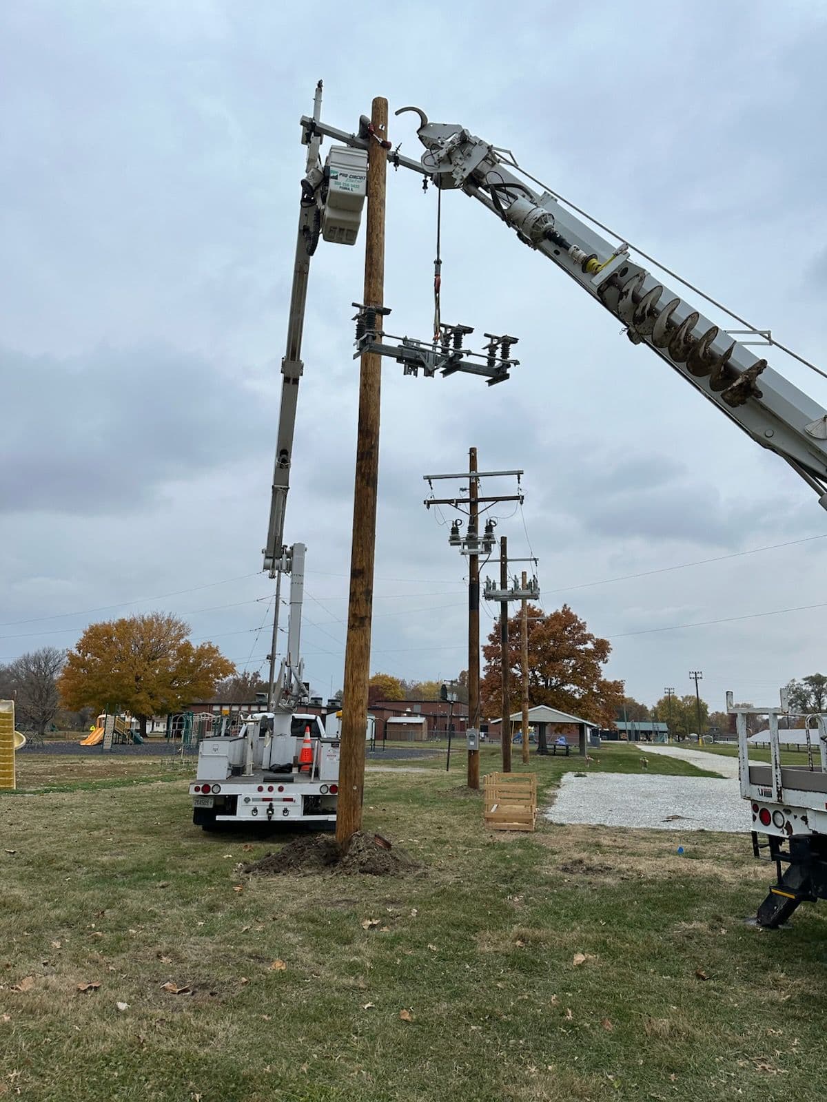 Power Line Setup for Solar Project image