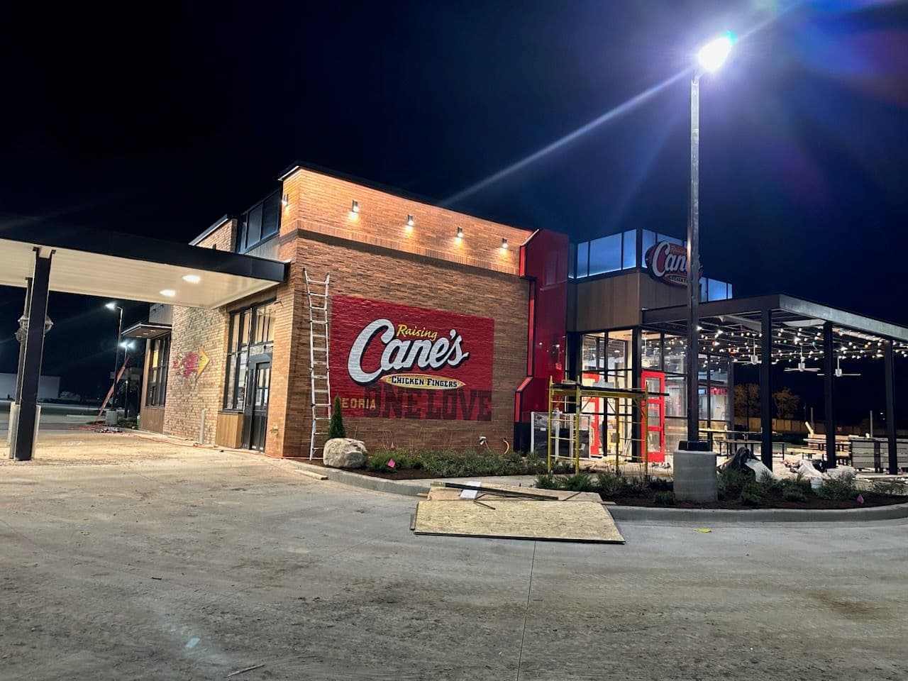 Gallery photos for Lighting Installation at Raising Cane's in Peoria: Image #1