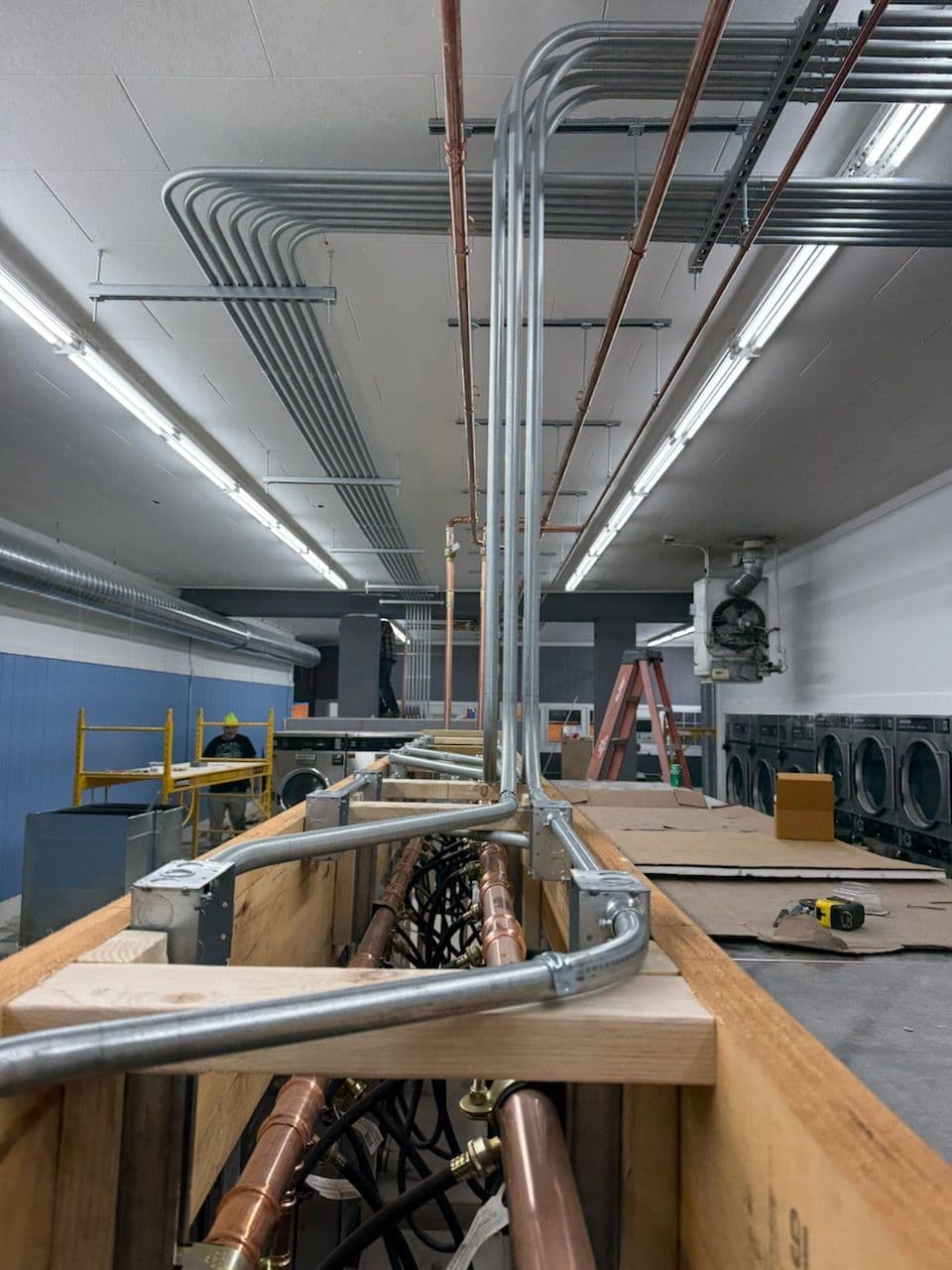 Gallery photos for Precision Electrical Installation at Local Laundromat: Image #1